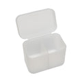 Caja para almacenaje doble Transparente