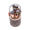 Estuche de Brochas con cristales Rosadas