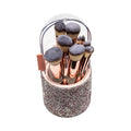 Estuche de Brochas con cristales Rosadas