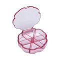 Caja de almacenamiento en forma de flor  Rosado
